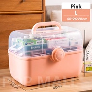 First Aid Kit Storage Box Plastic Family First aid box/Emergency Medicine Storage Kit 收納箱