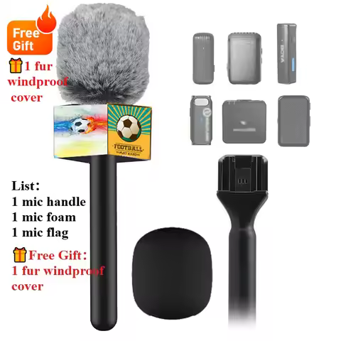 Wireless Microphone holder custom microphone cube logo flag station for rode mic DJI MIN MOMA Wirele