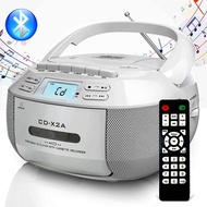 Portable CD Cassette Bluetooth Boombox with FM Tape CD player Student Learning U disk MP3 Stereo Mus