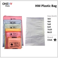 HM Plastic Bag / Plastic Bungkus / Plastic Bungkus Dabao / Plastic Bag 500g (5x8)(6x9)(7x10)(8x12)