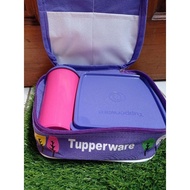 Insulated Lunch Box+Tupperware Tumbler Glass (Happy days Tupperware)