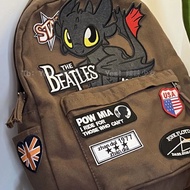 2KY Hip Hop Homemade American Retro Style Godzilla Little Monster Backpack Drape Trendy Hip Hop Scho