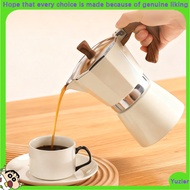 150ml Vintage Wooden Handle Espresso Maker Moka Pot Classic Italian Cafe Tools Cafe Accessories