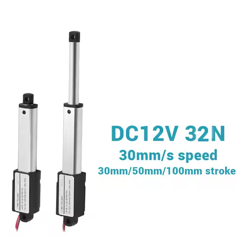 DC12V 32N Electric Linear Actuator 30mm/s Speed 30mm 50mm 100mm Stroke Mini Linear Actuator Linear M