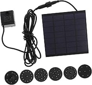 ORFOFE 7v 1w Solar Submersible Water Pump 180l/h Black Solar Pond Pump for Aquarium Fountain Pool Ga