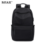 （Local stock）BJIAX Backpack Men USB Charging Laptop Bag Waterproof Lightweight Backpack Travel Beg Sandang Lelak