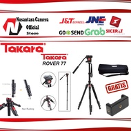 TAKARA Rover 77 Fluid Head Tripod Monopod 2-in-1 ROVER77 PLUS HOLDER hp
