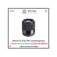 [READY STOCK | 3 YEARS WARRANTY] Sigma 30mm f/1.4 DC DN Contemporary