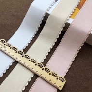 Crescent Elastic Band Blue Narrow-Waist High Elastic Durable Elastic Band Pants Skirt Waist Thin Lac