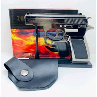 KOREK API PISTOL FULL BESI SILVER Z 83 MIRIP DENGAN YANG ASLI