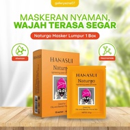 1BOX Masker Hanasui Naturgo 10 Sachet - Masker Lumpur Hanasui - Masker Naturgo - 1 Box - Ken Herbal