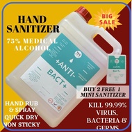 ⭐ ⭐READY STOCK⭐ ⭐ ♂ BUY 2 FREE 1 MINI SANITIZER  Anti Bact+ 5L 75 ALCOHOL5L 75 ALCOHOL OCEAN5L 75 ALCOHOL GEL5L 82 ALCOHOL LIQUID♣