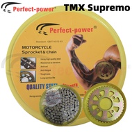 Perfect Power Sprocket Chain Set Honda TMX Supremo 150 Chainset Motorcycle 30000 Kilome