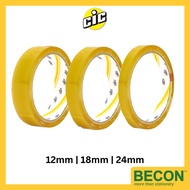 CIC Cellophane Tape 40yds 12mm | 18mm | 24mm