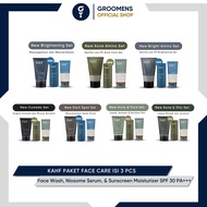 Kahf Face Care Package Contains 3 pcs - Face Wash, Serum, & Sunscreen Kahf Gift Set