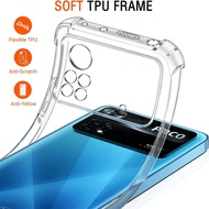 Clear Shockproof Case for Xiaomi Mi 13 Ultra 13T A2 A3 10T Poco X5 X6 C65 X3 Nfc M3 F3 F2 Redmi Note 13 12s 12 12C 13C 11 Lite 11s  Pro+ 4 4X 9T 9 SE 9s 10 10s 5 6 7 A1 9A 8 8A 9C Pro Transparent shockproof mobile phone case