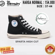 SEPATU SEKOLAH WARRIOR SPARTA HITAM PUTIH TINGGI / WARRIOR NB -HITAM PUTIH HC MURAH