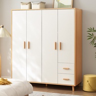 S/💖Small Apartment Clothes Wardrobe for Rent House Home Bedroom Simple Cupboard Storage Cabinet Assembly Wooden Wardrobe