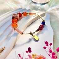 【紅毛城|靈魂專屬寶物|水晶手環】珊瑚石|紅瑪瑙|青金石|硃砂