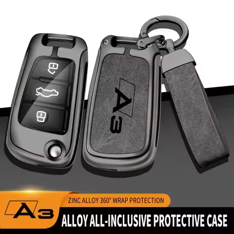 Zinc alloy Audi A3 car key protection box Remote control device protective cover Suitable for Audi Q
