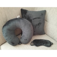 Combo Backrest Pillows, U-Shaped Neck Pillows And Plain Eyepatches