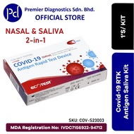 ECOTEST Covid-19 Rapid Antigen Test Kit (Saliva and Nasal 2 in 1) 1's EXP: 31.05.2027