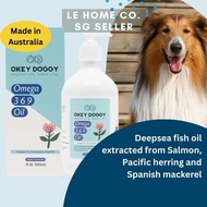 [SG INSTOCK] Okey Doggy Pet Omega 3,6,9 Oil (500ml) | 100% Australia | Cats Dogs Fish Oil | Salmon O