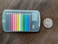 全新日本網路購入日本製迷你彩色鉛筆套裝可用作20cm棉花娃娃公仔配件道具