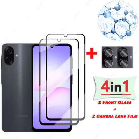 Tempered Glass For Samsung Galaxy A07 4G Glass Screen Protector For Samsung A07 4G Black Edge Protec