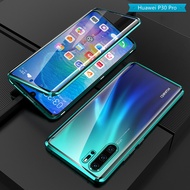Dành Cho Ốp Từ Tính Huawei P30 Pro 360 Mặt Trước + Mặt Sau Ốp Kính Cường Lực 9H Hai Mặt Cho Ốp Lưng