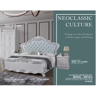 SW 1873 NEO CLASSICAL STYLE BED. Available in Queen / King Size in 2 Styles B73 /B74, Could Choose a