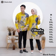 KATUN KEMEJA Men's Couple Batik Tops Latest JumboWanitas - Long & Short Sleeve Shirts - Full Button 
