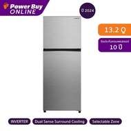 HITACHI Grand Carbon Line ตู้เย็น 2 ประตู 13.2 คิว Inverter (สีเทา) รุ่น HRTN6408SXTH