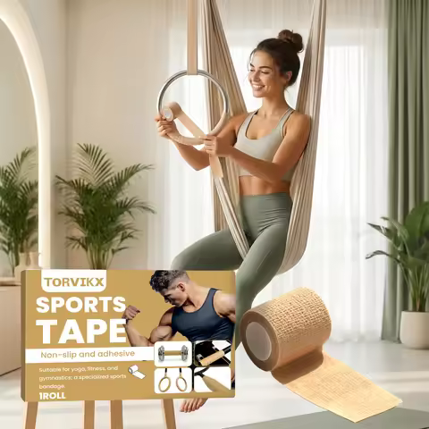 Self-Adhesive Sports Tape, Non-Slip Elastic Grip Tape, Athletic Wrap Tape for Gymnastics Rings, Yoga