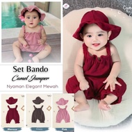 Baby Girl Clothes Zalira Kids Headband Set Newborn 0-20 MONTHS Camel Baby Jumper/ Baby Girl Suit/ Ba