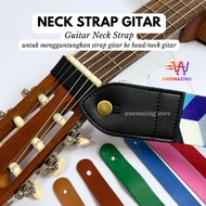 Neck Strap Gitar Guitar Neck Strap Head Universal / Connector Tali Gitar Pengganti End Pin