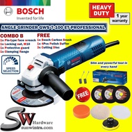 Bosch GWS7-100ET 4" Angle Grinder 720W (Speed Control) F.O.C 6PCS ACCESORIES GWS 7-100ET GWS 7-100 E