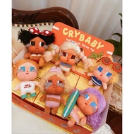 POPMART CRYBABY VACATION MODE ON BLINDBOX/CHECK CARD COTTON KEYCHAIN