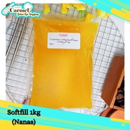 SOFTFIL Selai Nanas Kiloan 1kg [Repack] - Selai Buah Ekonomis, Selai Roti Bakar, selai kiloan murah