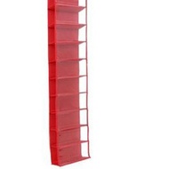 Plain hanging shoe rack with 11 thick plywood base, full zipper, size 27, 13, 125 cm