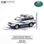 Police Land Cruiser LC100 Model Car