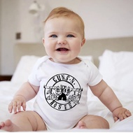 Guns n 'roses Boys Baby Rock Hipster Harajuku Newborn Body Punk Street Clothing Baby Overalls Baby Tattoo Suit DWQQ