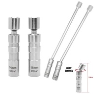 Magnetic Spark Plug Socket Ultra-Thin Universal 14/16mm Spark Plug Disassembly Installation Extensio