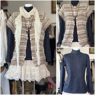 [2hand_thrift] Set: L woolJacket, L sweatshirt