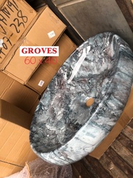Chậu Lavabo Elip vân đá GROVES GC 062