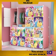 Rak Gantung Baju Budak Anak Perempuan Almari Kiub Pakaian Kanak Kids Cube Wardrobe Girl Storage Clot