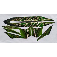 HIJAU Motorcycle striping Stickers yamaha mio soul 2010 Green mio soul accessories