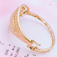 Plated 14K Russia 585 Purple Gold Female Rose Gold Colorful Gold Boutique Leaf Concubine Bracelet Gi