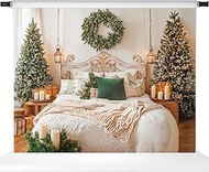 Kate Christmas Backdrops Bedboard Christmas Tree Backdrop Xmas Decorations, 10x8ft