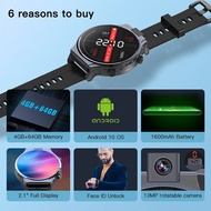 KOSPET PRIME 2 The World's First 2.1inch full-circle display smart watch 13MP rotating camera 4GB+64GB CPU Helio P22 smart eight-core 1600mAh battery Android 10 4G smartwatch